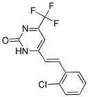 6-[(E)-2-(2-CHLOROPHENYL)VINYL]-4-(TRIFLUOROMETHYL)PYRIMIDIN-2(1H)-ONE Struktur