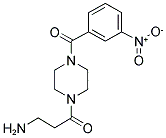 3-AMINO-1-[4-(3-NITRO-BENZOYL)-PIPERAZIN-1-YL]-PROPAN-1-ONE Struktur