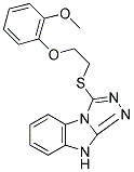 3-([2-(2-METHOXYPHENOXY)ETHYL]THIO)-9H-[1,2,4]TRIAZOLO[4,3-A]BENZIMIDAZOLE Struktur