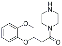 3-(2-METHOXY-PHENOXY)-1-PIPERAZIN-1-YL-PROPAN-1-ONE Struktur