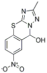 2-METHYL-6-NITRO-4H-9-THIA-1,3,3A-TRIAZA-CYCLOPENTA[B]NAPHTHALEN-4-OL Struktur