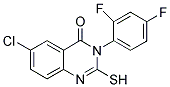 6-CHLORO-3-(2,4-DIFLUOROPHENYL)-2-MERCAPTOQUINAZOLIN-4(3H)-ONE Struktur