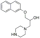 1-(NAPHTHALEN-2-YLOXY)-3-PIPERAZIN-1-YL-PROPAN-2-OL Struktur