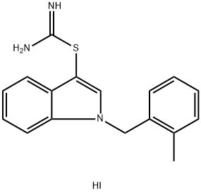 1-(2-METHYLBENZYL)-1H-INDOL-3-YL IMIDOTHIOCARBAMATE HYDROIODIDE Struktur