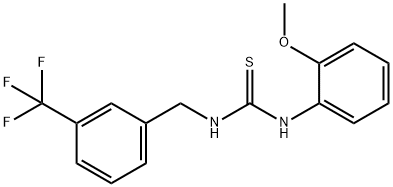 1-(2-METHOXYPHENYL)-3-((3-(TRIFLUOROMETHYL)PHENYL)METHYL)THIOUREA Struktur