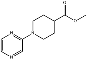 METHYL 1-(2-PYRAZINYL)-4-PIPERIDINECARBOXYLATE Struktur