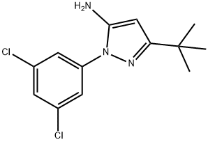 5-TERT-BUTYL-2-(3,5-DICHLORO-PHENYL)-2H-PYRAZOL-3-YLAMINE Struktur