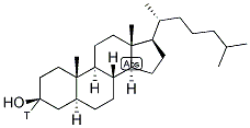 6-AZI-5ALPHA-CHOLESTAN-3BETA-OL, [3ALPHA-3H] Struktur