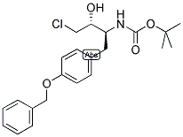 [1(S)-(4-BENZYLOXY-BENZYL)-3-CHLORO-2(R)-HYDROXY-PROPYL]-CARBAMIC ACID TERT-BUTYL ESTER Struktur