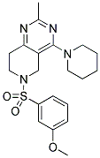 6-(3-METHOXY-BENZENESULFONYL)-2-METHYL-4-PIPERIDIN-1-YL-5,6,7,8-TETRAHYDRO-PYRIDO[4,3-D]PYRIMIDINE Struktur