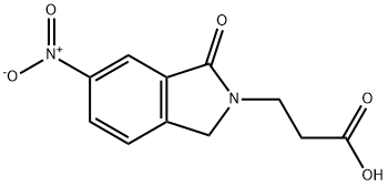 3-(6-NITRO-1-OXO-1,3-DIHYDRO-2H-ISOINDOL-2-YL)PROPANOIC ACID Struktur