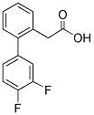 2-BIPHENYL-3',4'-DIFLUORO-ACETIC ACID Struktur