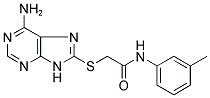 2-[(6-AMINO-9H-PURIN-8-YL)THIO]-N-(3-METHYLPHENYL)ACETAMIDE Struktur