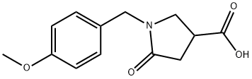 1-(4-METHOXY-BENZYL)-5-OXO-PYRROLIDINE-3-CARBOXYLIC ACID Struktur