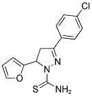 3-(4-CHLOROPHENYL)-5-(2-FURYL)-4,5-DIHYDRO-1H-PYRAZOLE-1-CARBOTHIOAMIDE Struktur