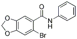 6-BROMO-N-PHENYL-1,3-BENZODIOXOLE-5-CARBOXAMIDE Struktur