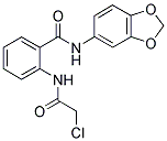 N-1,3-BENZODIOXOL-5-YL-2-[(CHLOROACETYL)AMINO]BENZAMIDE Struktur