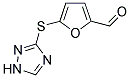 5-(1 H-[1,2,4]TRIAZOL-3-YLSULFANYL)-FURAN-2-CARBALDEHYDE Struktur