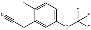 2-FLUORO-5-(TRIFLUOROMETHOXY)PHENYLACETONITRILE Struktur