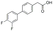 (3',4'-DIFLUORO-BIPHENYL-4-YL)-ACETIC ACID Struktur