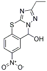 2-ETHYL-6-NITRO-4 H-9-THIA-1,3,3A-TRIAZA-CYCLOPENTA[ B ]NAPHTHALEN-4-OL Struktur