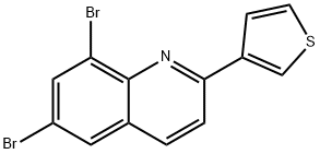 6,8-DIBROMO-2-(3-THIENYL)QUINOLINE Struktur