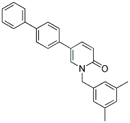 5-BIPHENYL-4-YL-1-(3,5-DIMETHYL-BENZYL)-1H-PYRIDIN-2-ONE Struktur