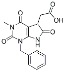 (1-BENZYL-3-METHYL-2,4,6-TRIOXO-2,3,4,5,6,7-HEXAHYDRO-1H-PYRROLO[2,3-D]PYRIMIDIN-5-YL)-ACETIC ACID Struktur