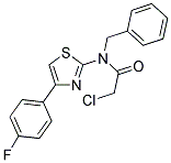 N-BENZYL-2-CHLORO-N-[4-(4-FLUOROPHENYL)-1,3-THIAZOL-2-YL]ACETAMIDE Struktur