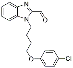 1-[4-(4-CHLOROPHENOXY)BUTYL]-1H-BENZIMIDAZOLE-2-CARBALDEHYDE Struktur