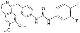 3-(3,4-DIFLUOROPHENYL)-1-(4-((6,7-DIMETHOXY(3,4-DIHYDROISOQUINOLYL))METHYL)PHENYL)UREA Struktur