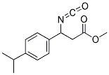 METHYL-3-ISOCYANATO-3-(4-ISOPROPYLPHENYL) PROPIONATE Struktur