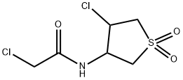 2-CHLORO-N-(4-CHLORO-1,1-DIOXIDOTETRAHYDROTHIEN-3-YL)ACETAMIDE Struktur