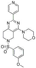 6-(3-METHOXY-BENZENESULFONYL)-4-MORPHOLIN-4-YL-2-PYRIDIN-4-YL-5,6,7,8-TETRAHYDRO-PYRIDO[4,3-D]PYRIMIDINE Struktur