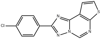 2-(4-CHLOROPHENYL)THIENO[3,2-E][1,2,4]TRIAZOLO[1,5-C]PYRIMIDINE Struktur