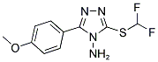 3-DIFLUOROMETHYLSULFANYL-5-(4-METHOXY-PHENYL)-[1,2,4]TRIAZOL-4-YLAMINE Struktur