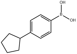 4-CYCLOPENTYLBENZENEBORONIC ACID Struktur