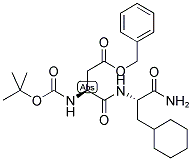 BOC-L-ASP(OBZL)-L-CYCLOHEXYLALANINAMIDE Struktur