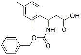 3-BENZYLOXYCARBONYLAMINO-3-(2,4-DIMETHYL-PHENYL)-PROPIONIC ACID Struktur