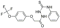 1-(2-(4-TRIFLUOROMETHOXYPHENOXY)ACETYL)-4-PHENYLTHIOSEMICARBAZIDE Struktur