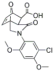 3-(5-CHLORO-2,4-DIMETHOXY-PHENYL)-4-OXO-10-OXA-3-AZA-TRICYCLO[5.2.1.0(1,5)]DEC-8-ENE-6-CARBOXYLIC ACID Struktur