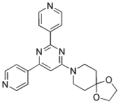 8-(2,6-DIPYRIDIN-4-YLPYRIMIDIN-4-YL)-1,4-DIOXA-8-AZASPIRO[4.5]DECANE Struktur