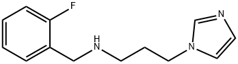 (2-FLUORO-BENZYL)-(3-IMIDAZOL-1-YL-PROPYL)-AMINE Struktur