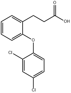 3-[2-(2,4-DICHLOROPHENOXY)PHENYL]PROPANOIC ACID Struktur