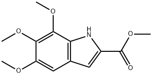 METHYL 5,6,7-TRIMETHOXY-1H-INDOLE-2-CARBOXYLATE Struktur