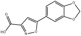 5-BENZO[1,3]DIOXOL-5-YL-ISOXAZOLE-3-CARBOXYLIC ACID Struktur