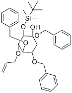 3-(ALLYLOXY)-4,5,6-TRIS(BENZYLOXY)-2-([TERT-BUTYL(DIMETHYL)SILYL]OXY)CYCLOHEXANOL Struktur