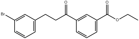 3-(3-BROMOPHENYL)-3'-CARBOETHOXYPROPIOPHENONE Struktur