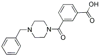 3-[(4-BENZYLPIPERAZIN-1-YL)CARBONYL]BENZOIC ACID Struktur