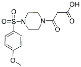 3-(4-[(4-METHOXYPHENYL)SULFONYL]PIPERAZIN-1-YL)-3-OXOPROPANOIC ACID Struktur